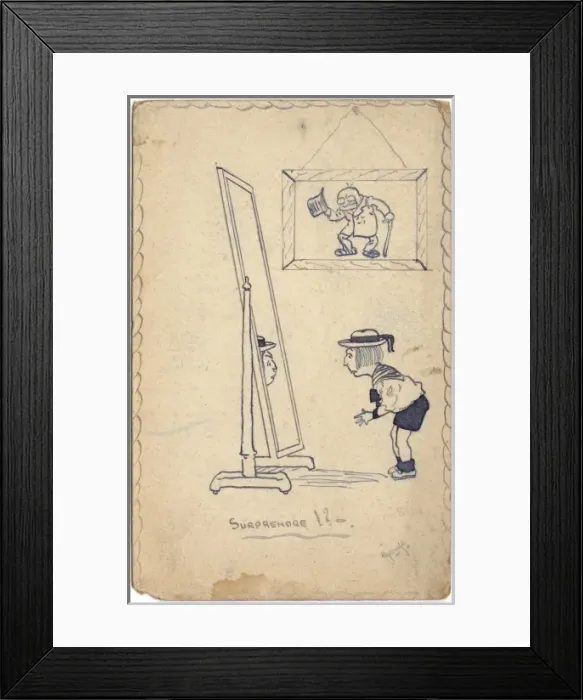 Framed Print : Postcard by George Ranstead Framed Print : Postcard by George Ranstead