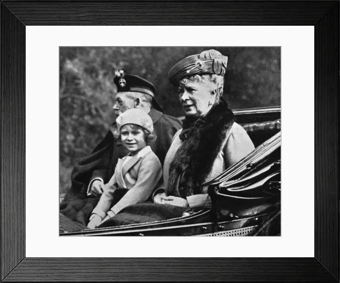 Framed Print : Princess Elizabeth goes to church Framed Print : Princess Elizabeth goes to church