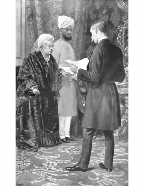 Queen Victoria and Munshi Abdul Karim, 1900