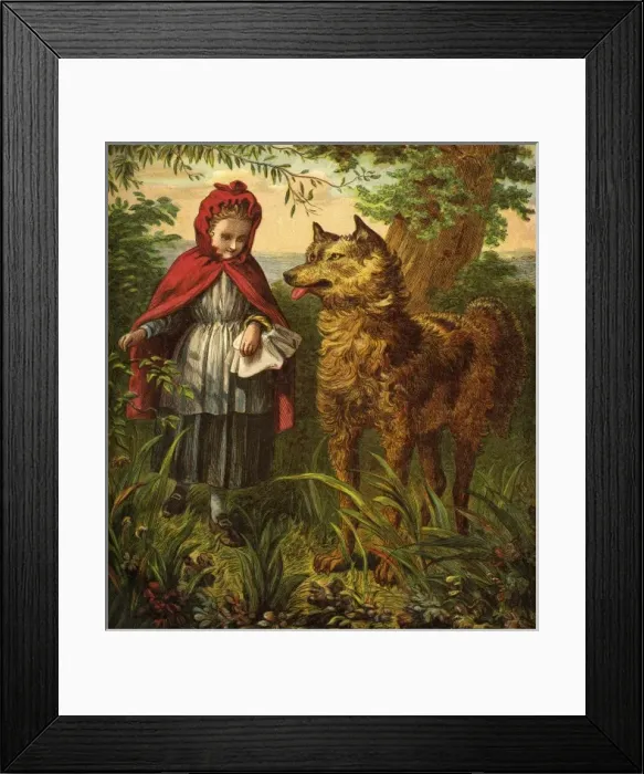 Framed Print : Little Red Riding Hood Framed Print : Little Red Riding Hood