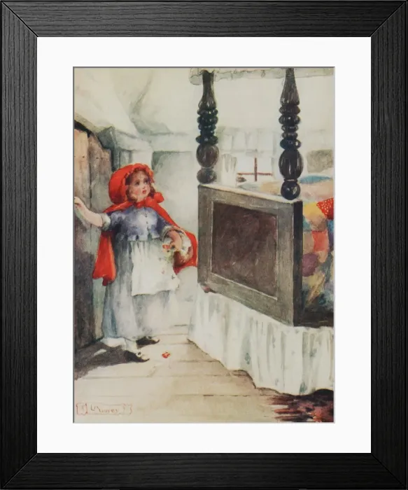 Framed Print : Little Red Riding Hood Framed Print : Little Red Riding Hood