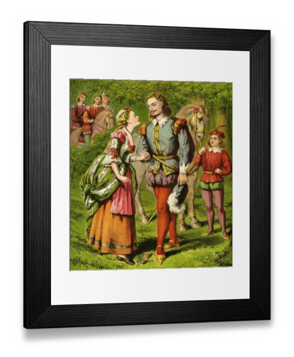 Framed Print : Diamonds & Toads by Kate Greenaway Framed Print : Diamonds & Toads by Kate Greenaway