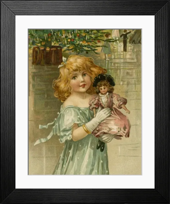 Framed Print : Girl with Doll by Ellen Andrews Framed Print : Girl with Doll by Ellen Andrews