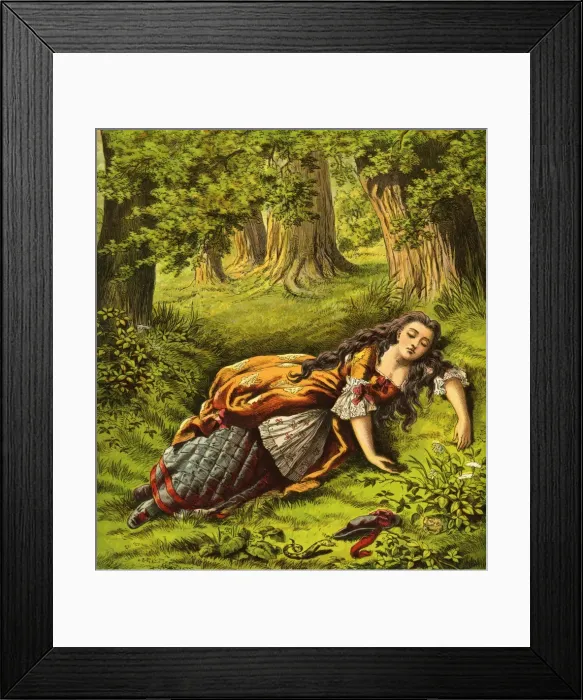 Framed Print : Diamonds & Toads by Kate Greenaway Framed Print : Diamonds & Toads by Kate Greenaway