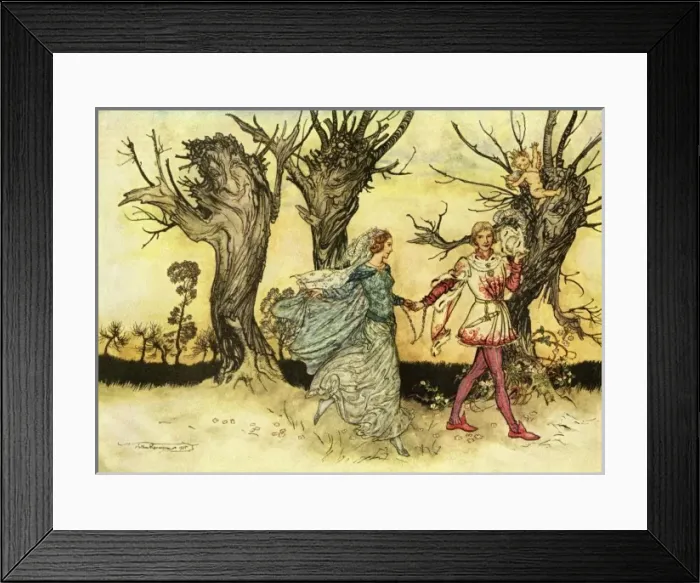Framed Print : The Green Door by Arthur Rackham Framed Print : The Green Door by Arthur Rackham