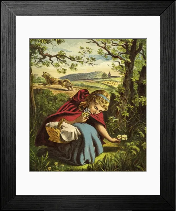 Framed Print : Little Red Riding Hood Framed Print : Little Red Riding Hood