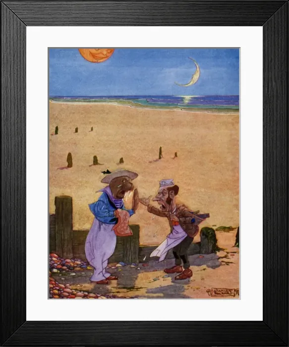 Framed Print : Through the Looking Glass by Charles Folkard Framed Print : Through the Looking Glass by Charles Folkard