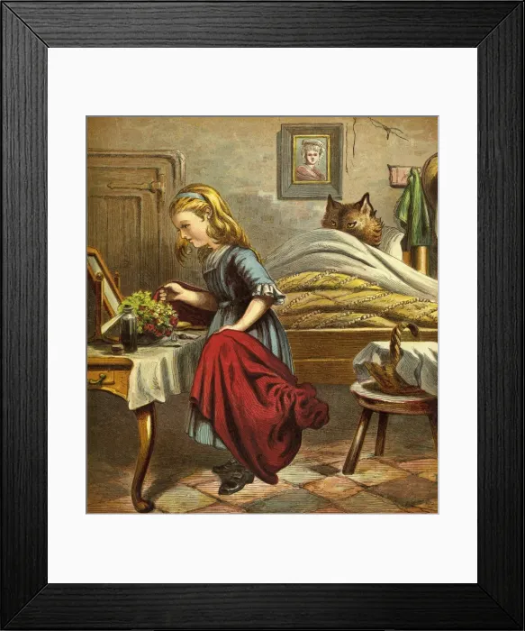 Framed Print : Little Red Riding Hood Framed Print : Little Red Riding Hood