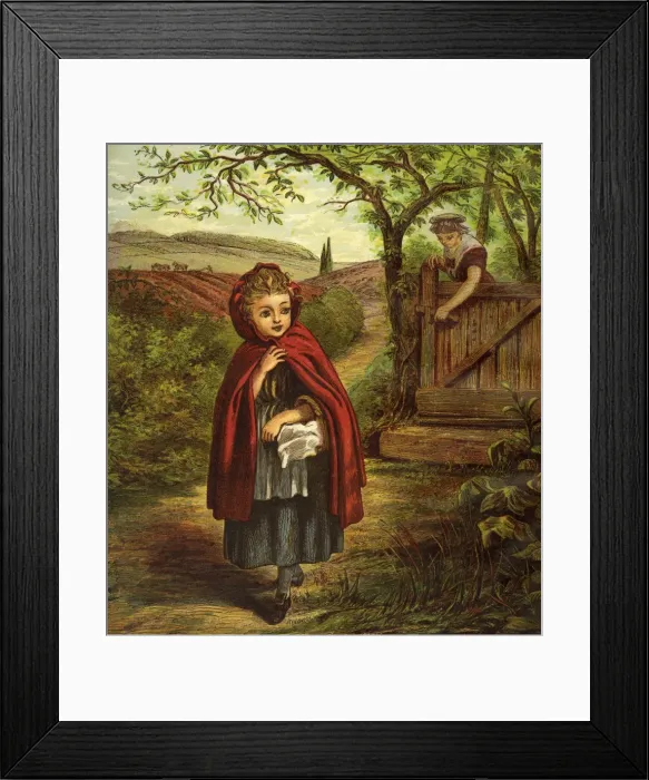 Framed Print : Little Red Riding Hood Framed Print : Little Red Riding Hood