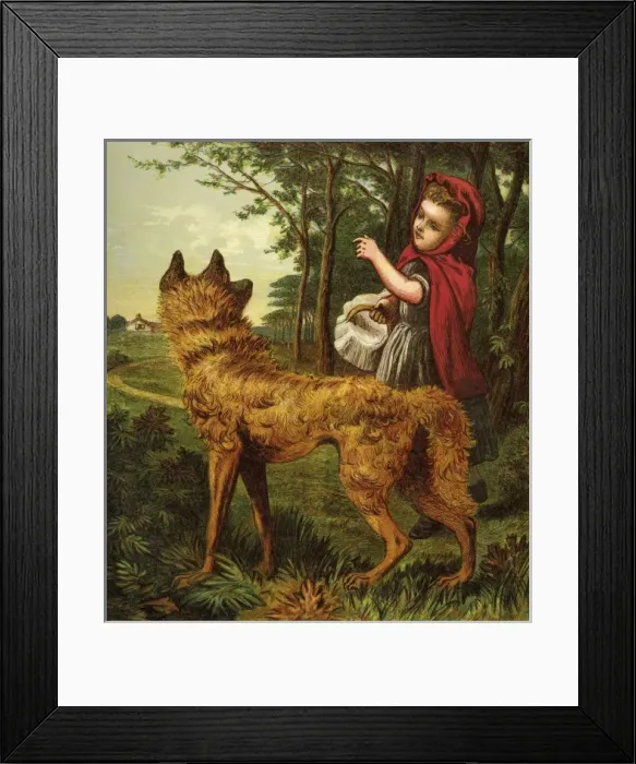 Framed Print : Little Red Riding Hood Framed Print : Little Red Riding Hood