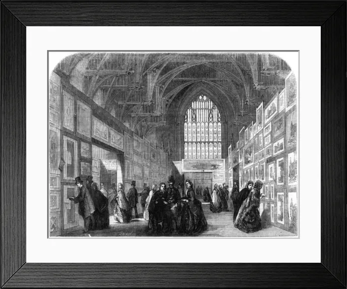 Framed Print : Design exhibition for government offices, Westminster Hall Framed Print : Design exhibition for government offices, Westminster Hall