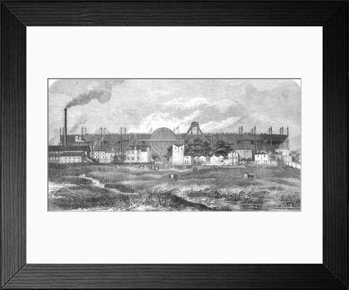 Framed Print : Great Eastern at the Isle of Dogs, October 1857