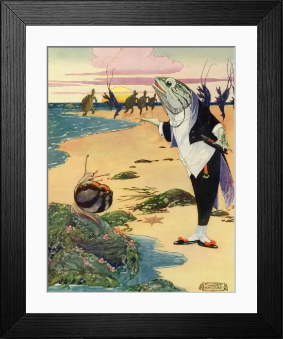 Framed Print : Alice in Wonderland by Charles Folkard Framed Print : Alice in Wonderland by Charles Folkard