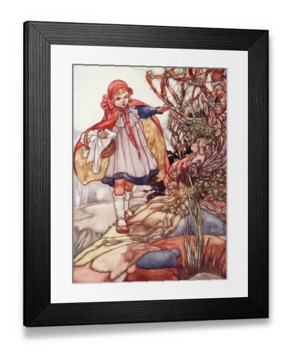 Framed Print : Red Riding Hood by Charles Robinson Framed Print : Red Riding Hood by Charles Robinson