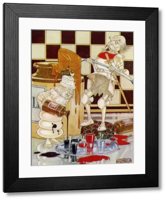 Framed Print : Through the Looking Glass by Charles Folkard Framed Print : Through the Looking Glass by Charles Folkard