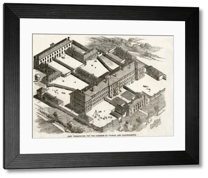 Framed Print : Fulham and Hammersmith workhouse, London Framed Print : Fulham and Hammersmith workhouse, London