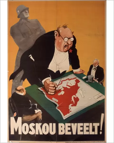 Dutch wartime poster, Moscow recommends