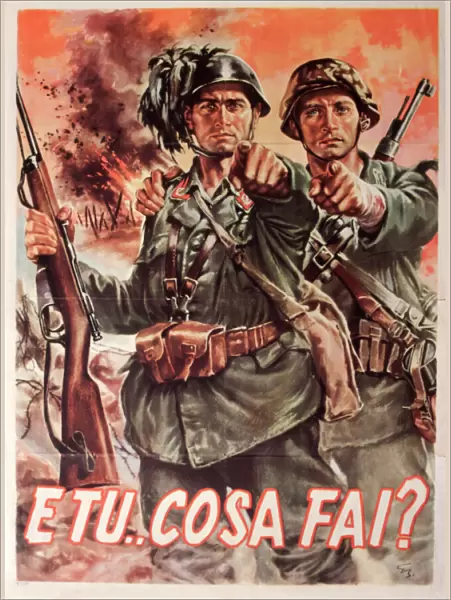 Italian recruitment poster, Second World War