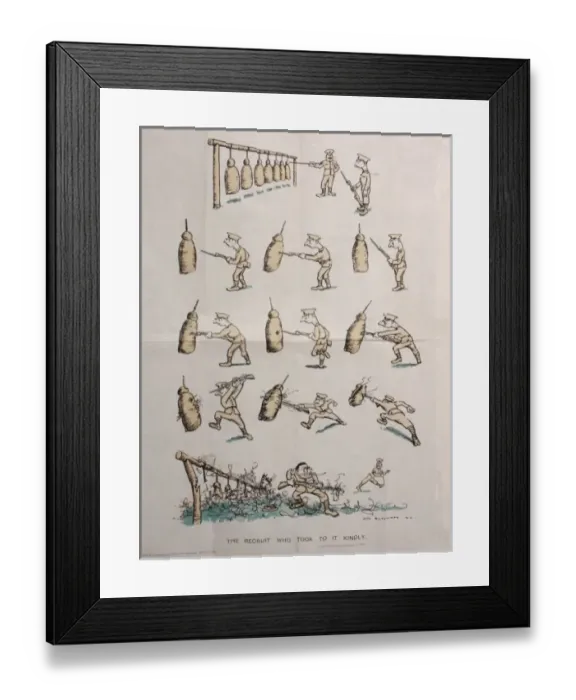 Framed Print : Poster, The Recruit Who Took To It Kindly Framed Print : Poster, The Recruit Who Took To It Kindly