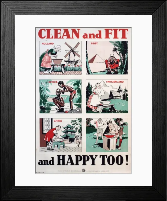 Framed Print : Poster, Clean and Fit and Happy Too Framed Print : Poster, Clean and Fit and Happy Too