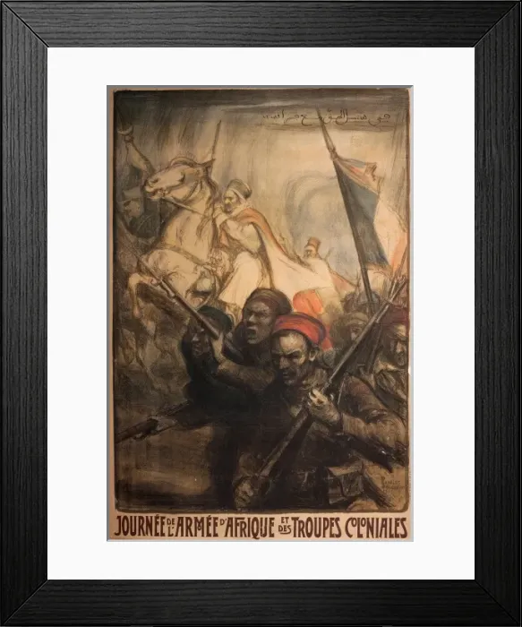 Framed Print : French WW1 poster, African Army and Colonial Troops Framed Print : French WW1 poster, African Army and Colonial Troops