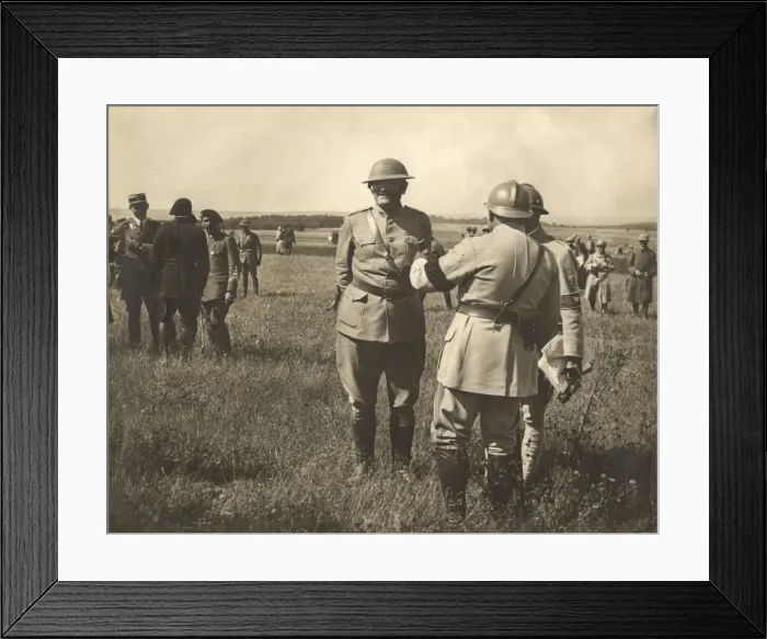 Framed Print : General Dilleman with the French Army Framed Print : General Dilleman with the French Army