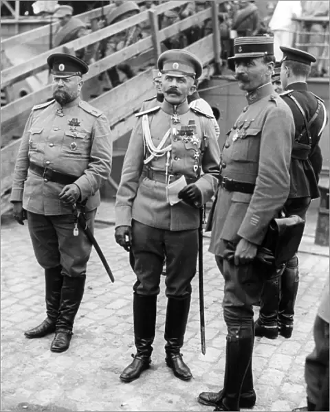 General Dietrich and staff officers, Salonika, Greece