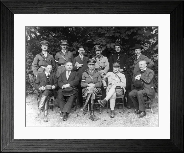 Framed Print : Generals and others, end of First World War Framed Print : Generals and others, end of First World War