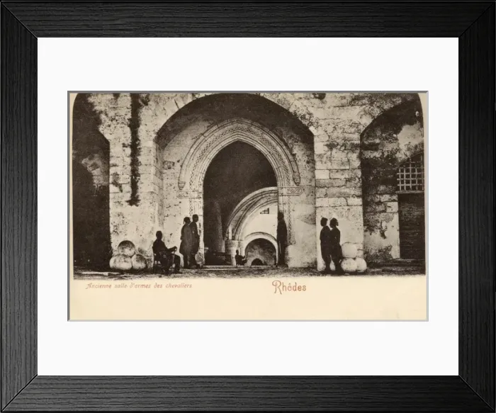 Framed Print : Rhodes - Ancient Hall of Arms of the Knight Hospitaller Framed Print : Rhodes - Ancient Hall of Arms of the Knight Hospitaller