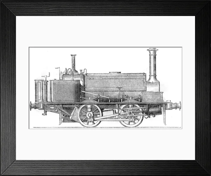 Framed Print : Locomotive tank engine, 1862 Framed Print : Locomotive tank engine, 1862