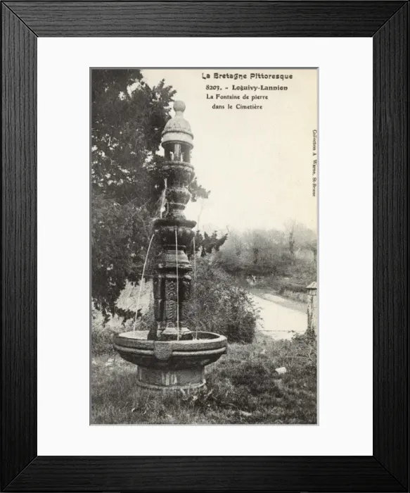 Framed Print : Stone Fountain - Loguivy-Lannion, Brittany Framed Print : Stone Fountain - Loguivy-Lannion, Brittany