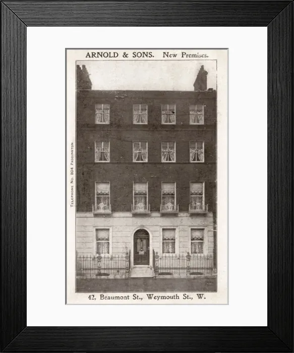 Framed Print : Arnold & Sons - New Premises Framed Print : Arnold & Sons - New Premises