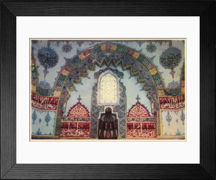Framed Print : Sultans Tomb interior - Bursa, Turkey Framed Print : Sultans Tomb interior - Bursa, Turkey