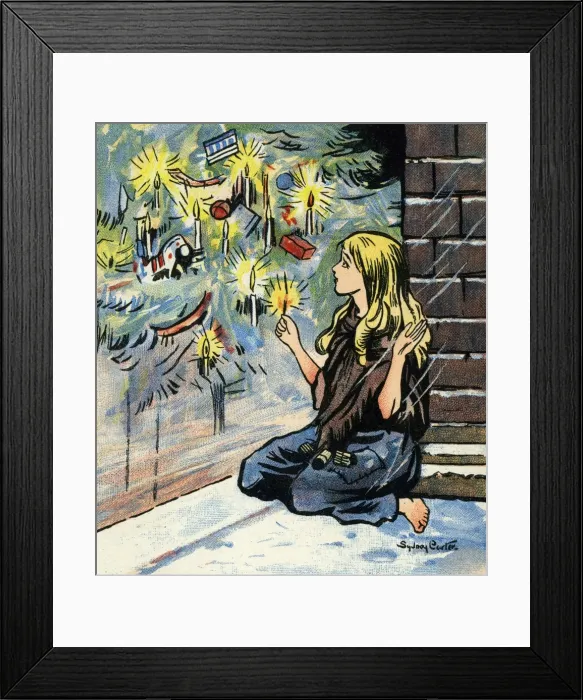 Framed Print : The Little Match Seller Framed Print : The Little Match Seller