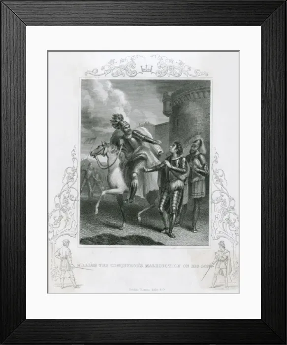 Framed Print : William I curses his son Robert Framed Print : William I curses his son Robert