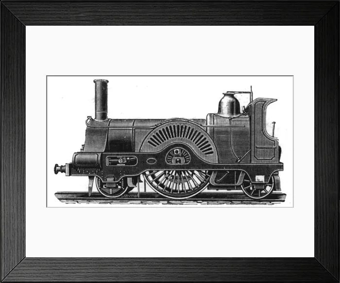 Framed Print : Neilsons express locomotive, 1862 Framed Print : Neilsons express locomotive, 1862