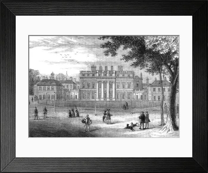 Framed Print : Buckingham House, 1775 Framed Print : Buckingham House, 1775