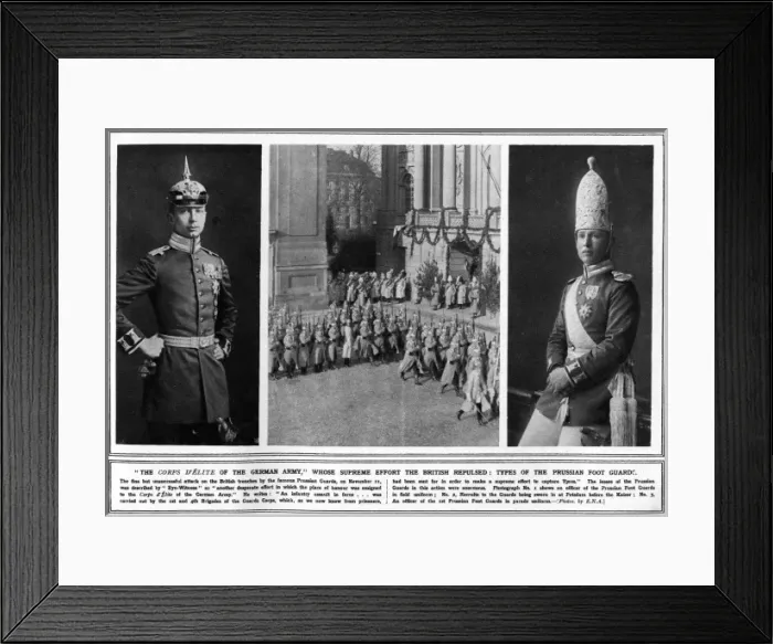 Framed Print : The Corps D Elite of the German army Framed Print : The Corps D Elite of the German army