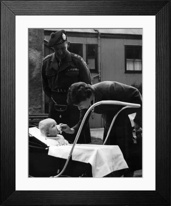 Framed Print : Princess Elizabeth wiping Princess Annes nose Framed Print : Princess Elizabeth wiping Princess Annes nose
