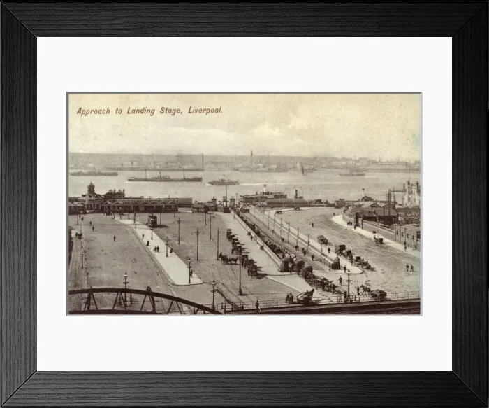 Framed Print : Approach to the Landing Stage - Liverpool Framed Print : Approach to the Landing Stage - Liverpool