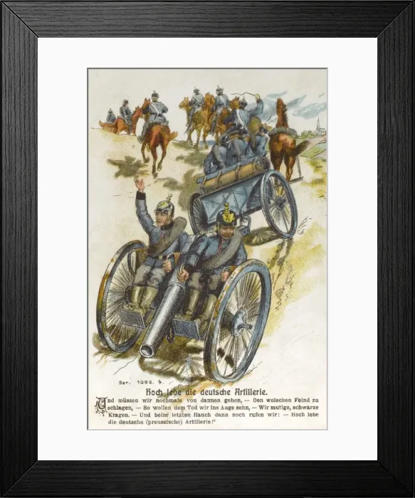 Framed Print : German Artillery on Manoeuvres Framed Print : German Artillery on Manoeuvres