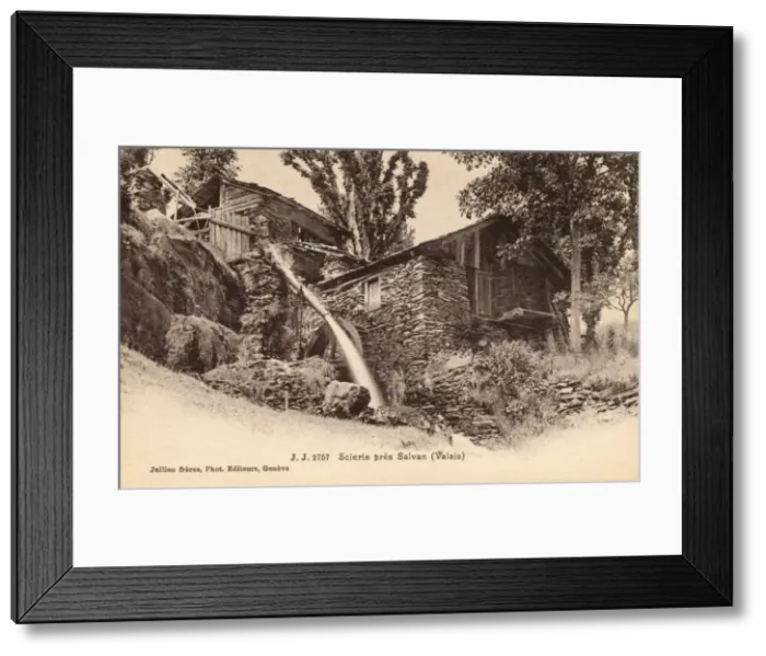 Framed Print : Switzerland - Overshot Watermill near Salvan Framed Print : Switzerland - Overshot Watermill near Salvan