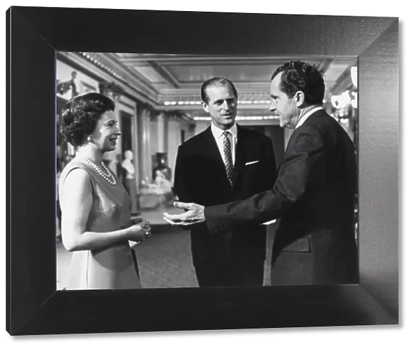 Queen Elizabeth II with Richard Nixon, 1969