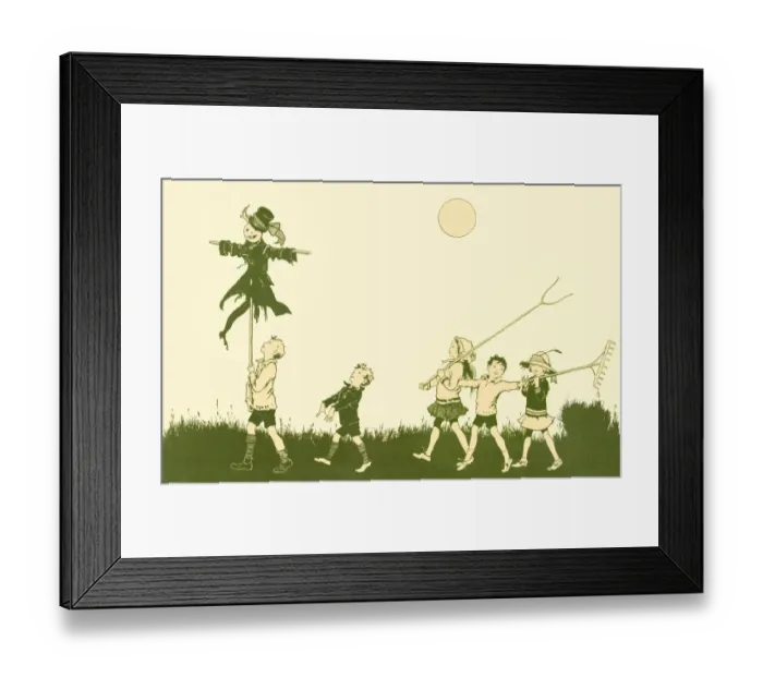 Framed Print : End paper design, Blackies Childrens Annual for 1922 Framed Print : End paper design, Blackies Childrens Annual for 1922