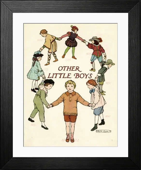 Framed Print : Other Little Boys from various periods in history Framed Print : Other Little Boys from various periods in history