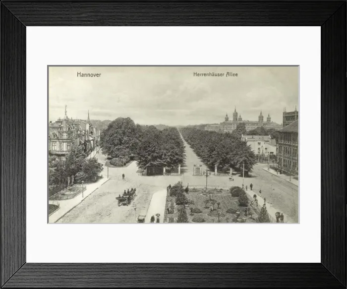 Framed Print : Hanover, Germany - Herrenhauser Allee Framed Print : Hanover, Germany - Herrenhauser Allee