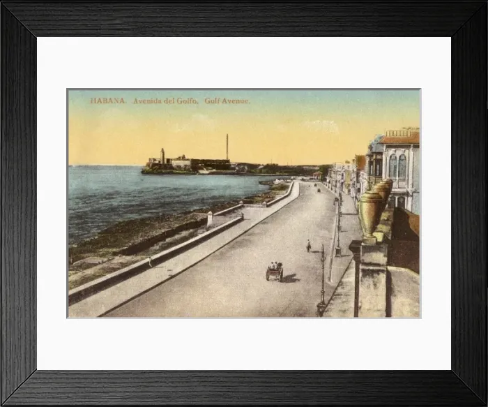 Framed Print : Avenida del Golfo (Gulf Avenue), Havana, Cuba Framed Print : Avenida del Golfo (Gulf Avenue), Havana, Cuba