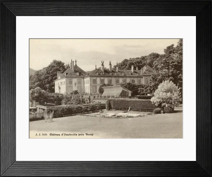 Framed Print : Chateau d Hauteville near Vevey, Switzerland Framed Print : Chateau d Hauteville near Vevey, Switzerland