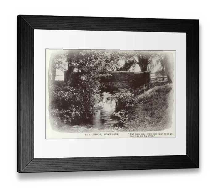 Framed Print : Bridge over the Brook - Somersby Framed Print : Bridge over the Brook - Somersby
