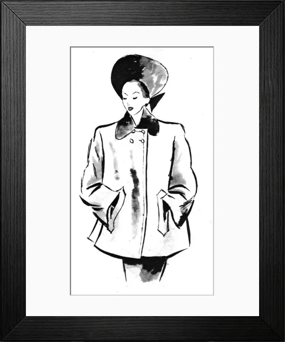 Framed Print : Monkey jacket by Victor Stiebel Framed Print : Monkey jacket by Victor Stiebel